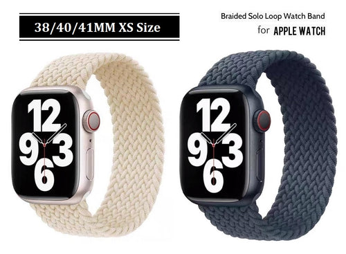 for apple watch 38/40/41mm xs size braided nylon solo loop straps | marketzone christchurch