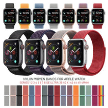 Load image into Gallery viewer, woven nylon fabric loop velcro straps bands for apple watch | marketzone christchurch