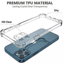 Load image into Gallery viewer, for apple iphone 14 series soft clear tpu shockproof back cover with integrated camera lens protector | marketzone christchurch