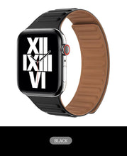 Load image into Gallery viewer, magnetic leather link straps bands for apple watch | marketzone christchurch