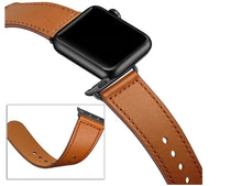Load image into Gallery viewer, premium quality pu faux leather brown strap band for apple watch | marketzone christchurch