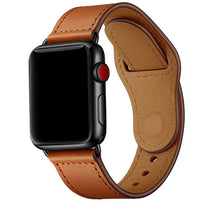 Load image into Gallery viewer, premium quality pu faux leather brown strap band for apple watch | marketzone christchurch