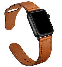 Load image into Gallery viewer, premium quality pu faux leather brown strap band for apple watch | marketzone christchurch