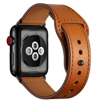 Load image into Gallery viewer, premium quality pu faux leather brown strap band for apple watch | marketzone christchurch