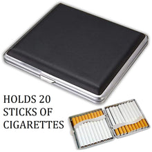 Load image into Gallery viewer, slim fashionable cigarette pu leather metal case for 20 cigarettes | marketzone christchurch
