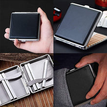 Load image into Gallery viewer, slim fashionable cigarette pu leather metal case for 20 cigarettes | marketzone christchurch