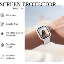 Load image into Gallery viewer, bling shiny crystals full protection clear cover with screen protector for apple watch | marketzone christchurch