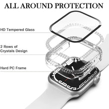 Load image into Gallery viewer, bling shiny crystals full protection clear cover with screen protector for apple watch | marketzone christchurch