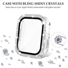 Load image into Gallery viewer, bling shiny crystals full protection clear cover with screen protector for apple watch | marketzone christchurch