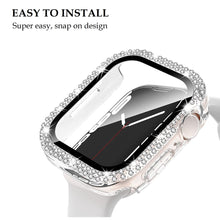 Load image into Gallery viewer, bling shiny crystals full protection clear cover with screen protector for apple watch | marketzone christchurch