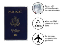 Load image into Gallery viewer, clear transparent pvc soft passport sleeve protection cover holder | marketzone christchurch