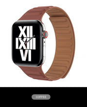 Load image into Gallery viewer, magnetic leather link straps bands for apple watch | marketzone christchurch