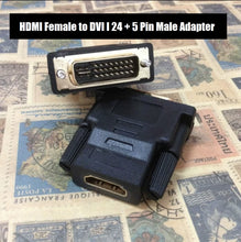 Load image into Gallery viewer, hdmi female to dvi 24+5 male video port adapter converter | marketzone christchurch