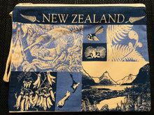 Load image into Gallery viewer, nz theme cotton zipper bags 3 designs new zealand souvenirs | marketzone christchurch