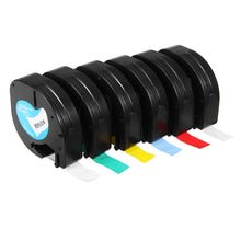 Load image into Gallery viewer, For Dymo Label Printers Compatible Dymo LetraTag Label Cartridges Tapes - 12mm x 4m