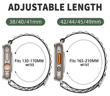 Load image into Gallery viewer, alpine nylon loop g-hook bands straps compatible with apple watch all series | marketzone christchurch