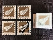 Load image into Gallery viewer, glass coasters nz fern leaf or long white cloud 4 pieces - new zealand souvenir | marketzone christchurch