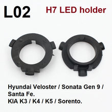 Load image into Gallery viewer, model l02 h7 car led headlight holder adapter for hyundai kia | marketzone christchurch