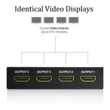 Load image into Gallery viewer, hdmi 1 in 4 out 4k 3d compatible video display splitter extender | marketzone christchurch