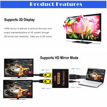 Load image into Gallery viewer, hdmi 1 in 2 out video display extender splitter | marketzone christchurch