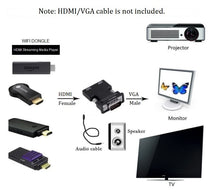 Load image into Gallery viewer, hdmi female to vga male video port adapter converter | marketzone christchurch