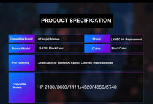 Load image into Gallery viewer, hp 63xl black color compatible large capacity ink cartridge for hp printers | marketzone christchurch