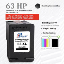 Load image into Gallery viewer, hp 63xl black color compatible large capacity ink cartridge for hp printers | marketzone christchurch