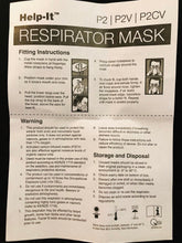 Load image into Gallery viewer, help-it respirator p2v n95 moulded face mask with valve | marketzone christchurch