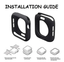 Load image into Gallery viewer, apple watch soft silicone colored bumper case cover | marketzone christchurch