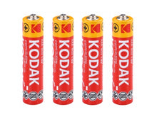 Load image into Gallery viewer, pack of 4 kodak batteries zinc chloride super heavy duty AAA/AA 1.5v | marketzone christchurch