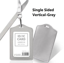 Load image into Gallery viewer, genuine leather card sleeve pass holder with matching lanyard | marketzone christchurch