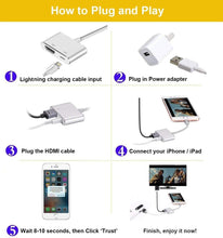 Load image into Gallery viewer, for apple iPhone iPad lightning to hdmi digital av display video adapter | marketzone christchurch