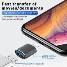 Load image into Gallery viewer, usb 3.0 to lightning port converter adapter for apple iphone & ipad | marketzone christchurch