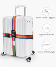 Load image into Gallery viewer, luggage suitcase travel belt strap optional 3 pin number buckle lock | marketzone christchurch