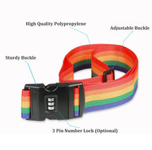 Load image into Gallery viewer, luggage suitcase travel belt strap optional 3 pin number buckle lock | marketzone christchurch