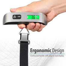 Load image into Gallery viewer, portable digital luggage scale silver 50kg | marketzone christchurch
