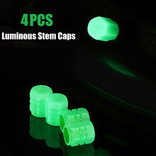 Load image into Gallery viewer, luminous fluorescent glow car tyre tire valve stem cover caps | marketzone christchurch
