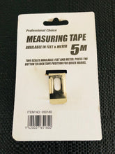 Load image into Gallery viewer, 5m 16' measurement tape feet & meter yellow black | marketzone christchurch