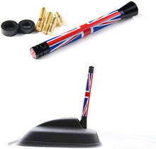 Load image into Gallery viewer, screw on union jack flag design replacement car radio antenna for bmw mini cooper | marketzone christchurch