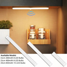 Load image into Gallery viewer, motion sensor led night light strip usb rechargeable 3000k warm white | marketzone christchurch