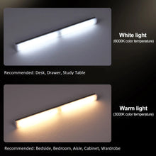 Load image into Gallery viewer, motion sensor led night light strip usb rechargeable 3000k warm white | marketzone christchurch