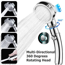 Load image into Gallery viewer, 3 in 1 multi mode high pressure shower head 360 degrees rotating head | marketzone christchurch