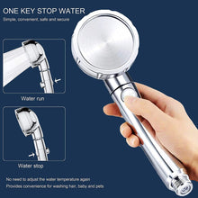Load image into Gallery viewer, 3 in 1 multi mode high pressure shower head 360 degrees rotating head | marketzone christchurch