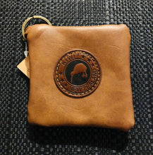 Load image into Gallery viewer, new zealand souvenir premium quality pu leather brown coin purse pouch with zipper | marketzone christchurch