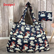 Load image into Gallery viewer, foldable reusable nylon grocery pouch shopping bags | marketzone christchurch