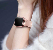 Load image into Gallery viewer, premium quality pink leather strap band for apple watch | marketzone christchurch