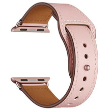Load image into Gallery viewer, premium quality pink leather strap band for apple watch | marketzone christchurch