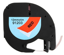 Load image into Gallery viewer, dymo letratag label tape replacement cartridges 12mm x 4m | marketzone christchurch