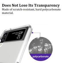 Load image into Gallery viewer, samsung z flip 3 flip 4 hard clear protection cover case | marketzone christchurch