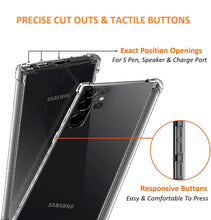 Load image into Gallery viewer, for samsung s22/s23 series premium soft clear tpu shockproof back cover with camera lens protector | marketzone christchurch